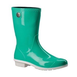 BRAND NEW Ugg Sienna Rain Boots blue green size 11